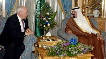 Vice President Dick Cheney, Saudi King Abdullah 