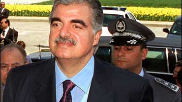 former Lebanese prime minster Rafik Hariri 