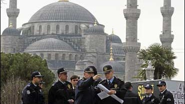 police at mosque 
