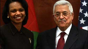 Condoleezza Rice meets with Mahmoud Abbas 
