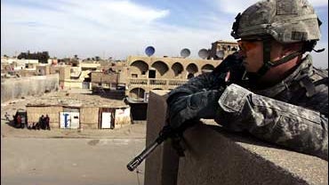 A soldier with the 1st Battalion, 23rd Infantry Regiment of the Second Infantry Division 