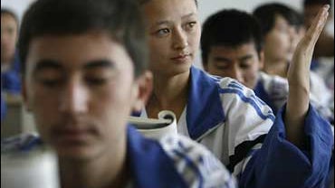 chinese kids in school 