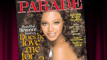 Beyonce is featured in this Sunday's issue of PARADE 