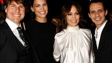Tom Cruise, Katie Holmes, Jennifer Lopez and Marc Anthony 