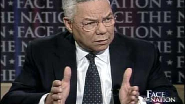 Colin Powell on CBS's Face The Nation 