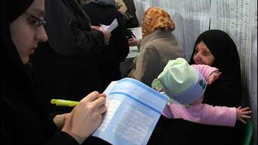 Iranian women vote in city election 