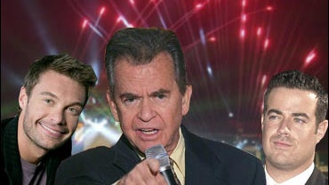 Dick Clark, Carson Daly, Ryan Seacrest 