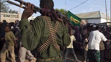 Safeguarding a demonstration in Mogadishu 