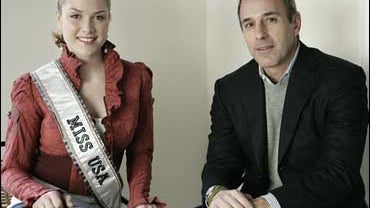 Tara Conner and Matt Lauer 