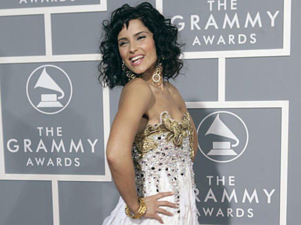 Nelly Furtado arrives for the 49th Annual Grammy Awards 