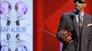 Ludacris accepts the award for best rap album for "Release Therapy" at the 49th Annual Grammy Awards on Sunday, Feb. 11, 2007, at the Staples Center in Los Angeles. 