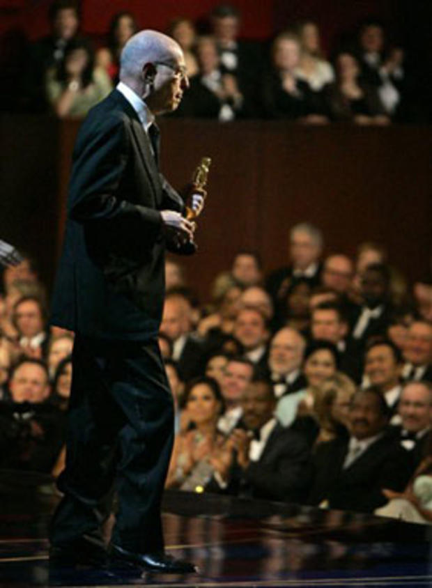 Alan Arkin accepts the Oscar for best supporting actor for his work in "Little Miss Sunshine" during the 79th Academy Awards at the Kodak Theatre in Los Angeles Sunday, Feb. 25, 2007. 