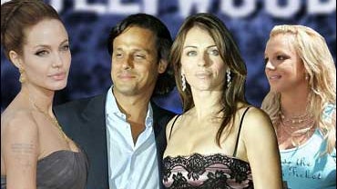 Elizabeth Hurley,Arun Nayar, Britney Spears and Angelina Jolie. 