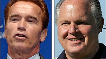 Arnold Schwarzenegger and Rush Limbaugh 