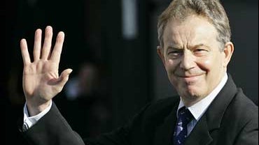 British Prime Minister Tony Blair 