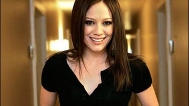 Hilary Duff poses for a photograph 