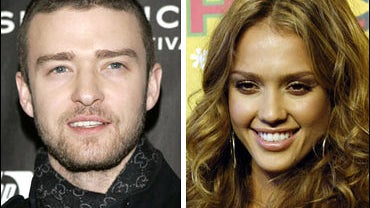 Justin Timberlake and Jessica Alba 