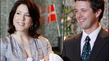 Crown Princess Mary leaves the University Hospital in Copenhagen 