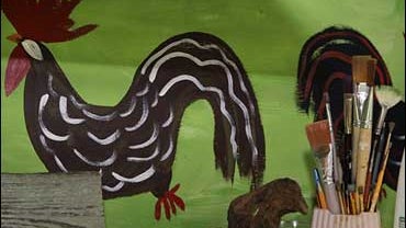 Juanita Leonard, art, folk art 