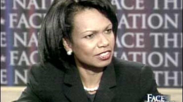 Condoleezza Rice on Face The Nation, April 29, 2007 