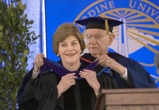 Laura Bush<br>Pepperdine University 