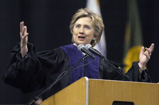 Sen. Hillary Clinton<br>Wilberforce University 