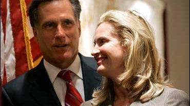 Mitt Romney and his wife, Ann, Pioneer Valley's Massachusetts Citizens for Life 
