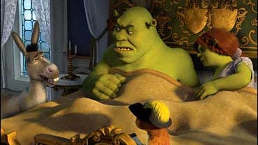 Donkey, Shrek, Puss In Boots, Princess Fiona, Shrek The Third 
