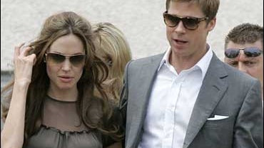 Angelina Jolie and Brad Pitt 