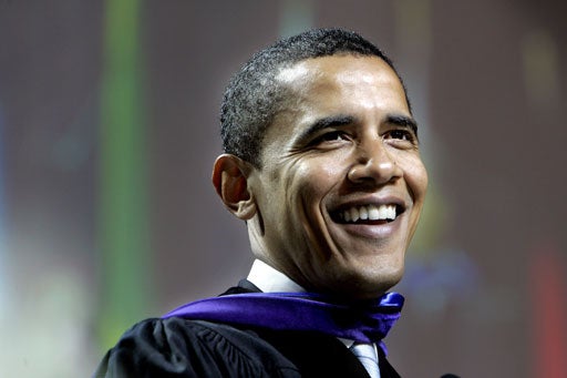 Sen. Barack Obama<br>Southern New Hampshire U. 