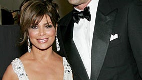Paula Abdul and VP of Firmenich, Theo Spilka 