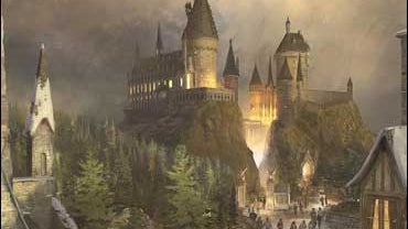 An artist's rendition of Hogwarts Castle at the "The Wizarding World of Harry Potter," planned for Universal Studios Orlando. The "theme park within a theme park" is scheduled to open in late 2009. 