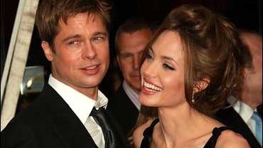 Brad Pitt and Angelina Jolie 