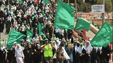 Palestinian supporters of Hamas 