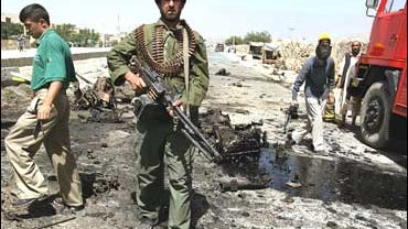 site of a suicide attack in Kabul, Afghanistan 
