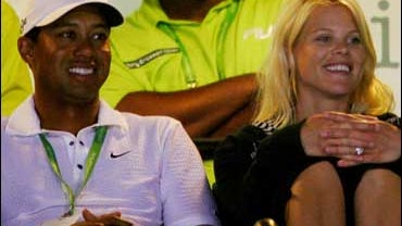 Tiger Woods and Elin Woods 