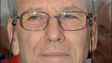 Israeli author Amos Oz is seen after being awarded with the Goethe Prize in the Pauls Church in Frankfurt, Germany in this Sunday, Aug. 28, 2005. 