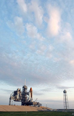 Endeavour On The Pad 