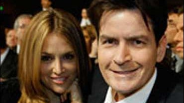 Actor Charlie Sheen and Brooke Wolofsky in the audience during the 33rd Annual People's Choice Awards held at the Shrine Auditorium on Jan. 9, 2007, in Los Angeles. 