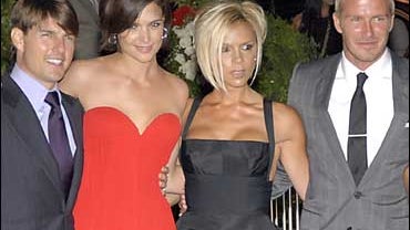 Tom Cruise, Katie Holmes, Victoria Beckham, David Beckham 