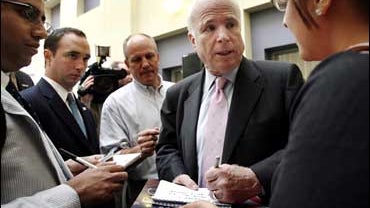 Sen. John McCain, R-Ariz., visiting Manchester, N.H. 