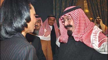U.S. Secretary of State Condoleezza Rice and King Abdullah bin Abdul Aziz al-Saud of Saudi Arabia 