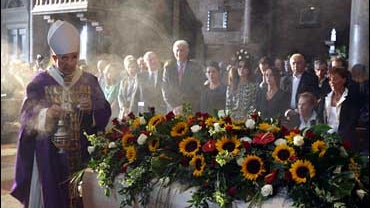 Luciano Pavarotti funeral, Archibishop Benito Cocchi, Modena, Italy 