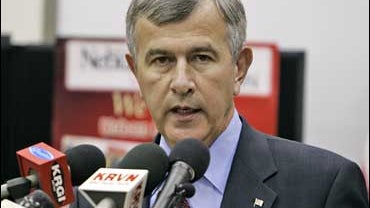 Agriculture Secretary Mike Johanns speaks in Grand Island, Neb., Friday, Sept. 14, 2007. 