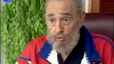 Castro appears on television. 