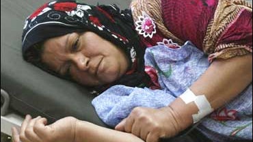 Majida Hamid Ibrahim, 40, the first confirmed case of cholera in Baghdad 