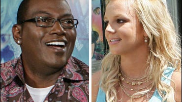 Britney Spears and Randy Jackson 
