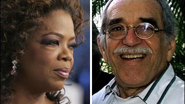 Gabrial Garcia Marquez and Oprah Winfrey 