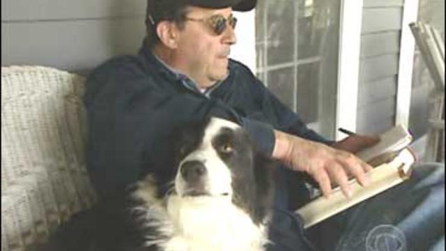 Author Jon Katz and friend 