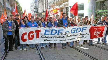 On strike in France 